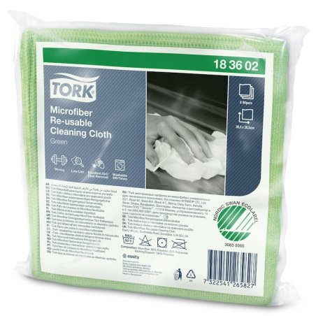 TORK Chiffon de nettoyage tout usage, 305 x 305 mm, vert