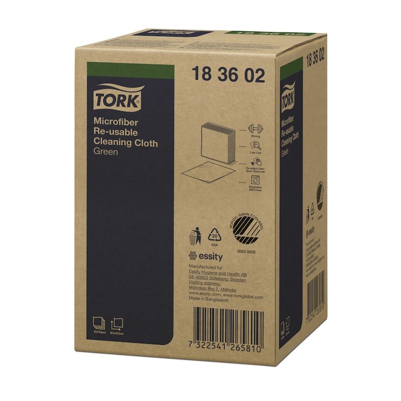TORK Chiffon de nettoyage tout usage, 305 x 305 mm, vert
