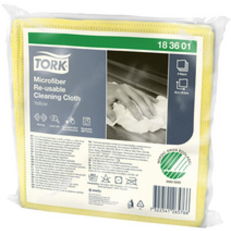 TORK Chiffon de nettoyage tout usage, 305 x 305 mm, jaune
