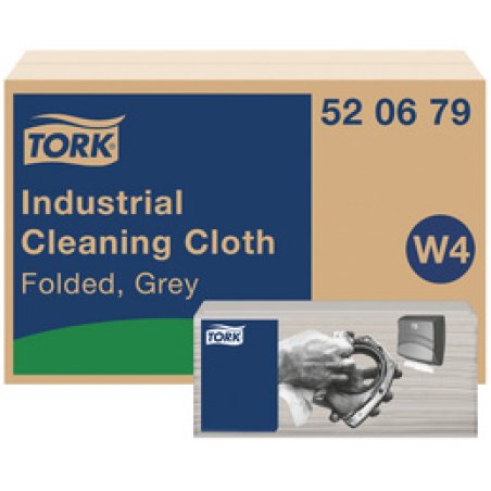 TORK Chiffon de nettoyage industriel, 415 x 355 mm, gris
