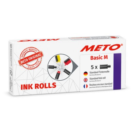 METO Rouleau d'encre pour étiqueteuse Classic L/XL, noir