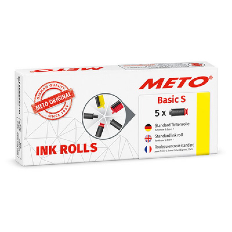 METO Rouleau d'encre pour étiqueteuse Classic L/XL, noir