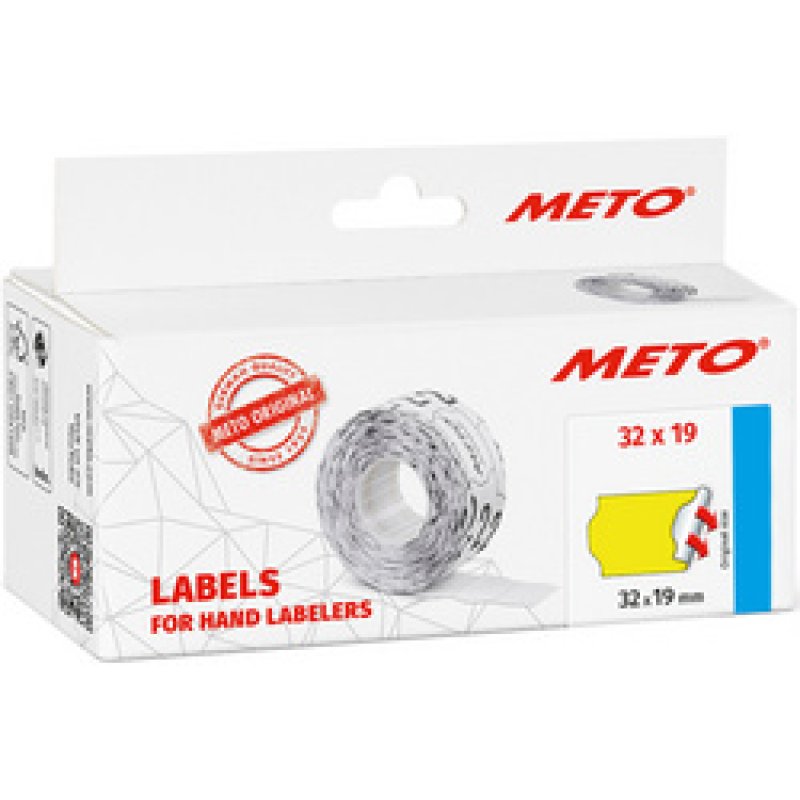 METO Étiquette pour étiqueteuse, 22 x 16 mm, rouge