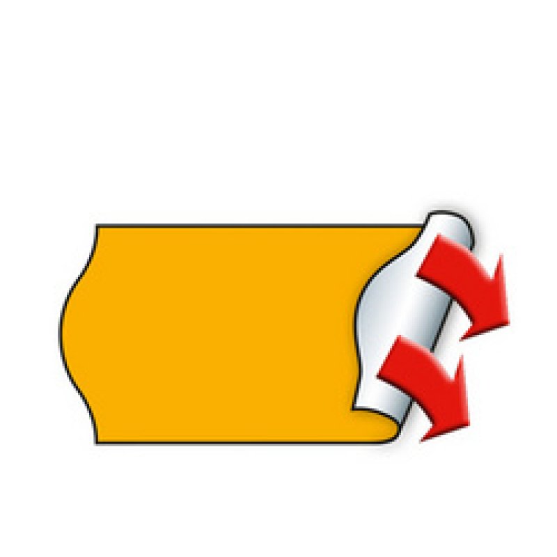 METO Étiquette pour étiqueteuse de prix, 26 x 12 mm, rouge