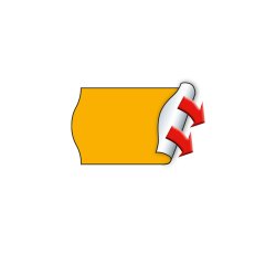 Meto 30007351 self-adhesive label Price tag Permanent Orange 6000 pc(s)