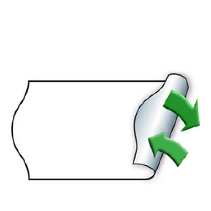 METO Étiquette pour étiqueteuse de prix, 32 x 19 mm, blanc