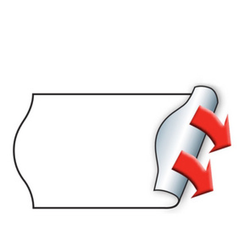 METO Étiquette pour étiqueteuse de prix, 26 x 12 mm, blanc