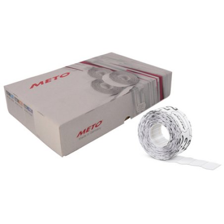 METO Étiquette pour étiqueteuse de prix, 26 x 16 mm, blanc