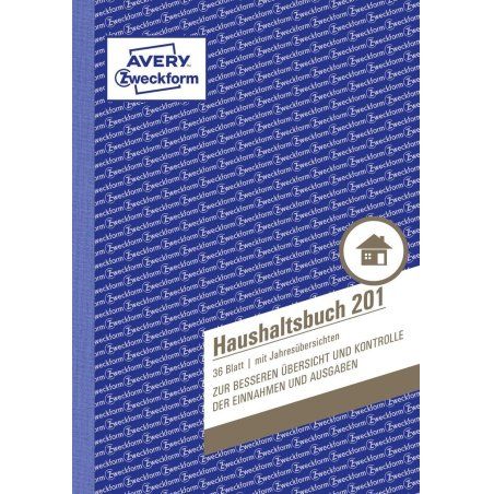 Avery 201 accounting form/book A5 36 pages