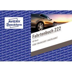 Avery 222 formulaire et livre de comptabilité A6 40 pages