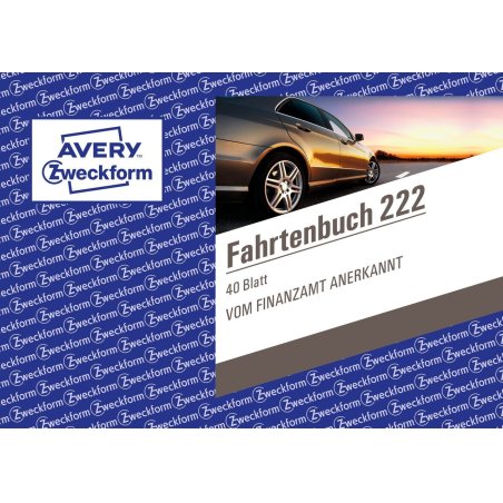 AVERY Zweckform Formularbuch "Fahrtenbuch", A6 quer