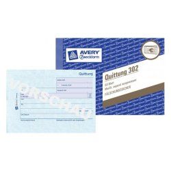 Avery 302 livre d'administration Bleu, Blanc