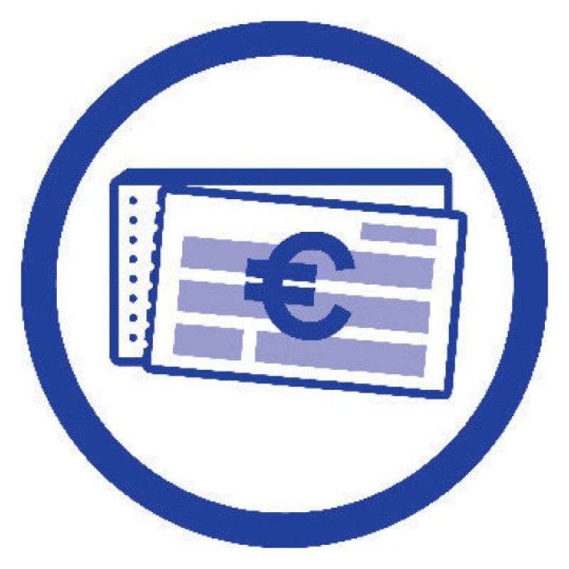 Avery 302 livre d'administration Bleu, Blanc