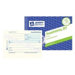 Avery 303 livre d'administration Bleu, Blanc, Jaune