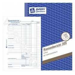 Avery 305 administration book Blue, White