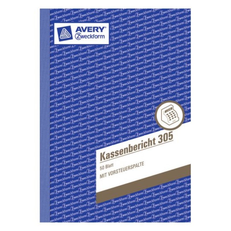 Avery 305 administration book Blue, White
