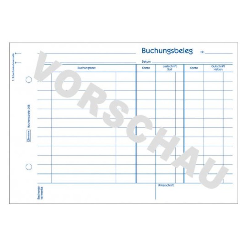 Avery 308 administration book Blue, White