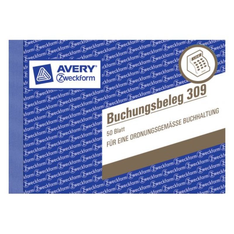 AVERY Zweckform Formularbuch "Buchungsbeleg", A6 quer