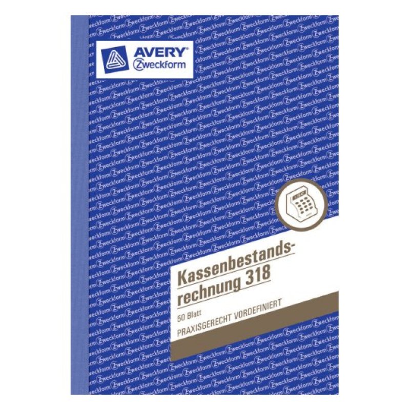 Avery 318 administration book Blue, White