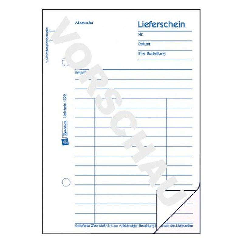 Avery 724 livre d'administration Blanc