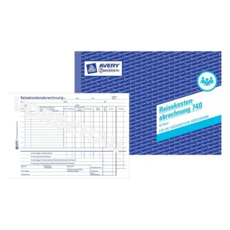 Avery 740 administration book Blue, White