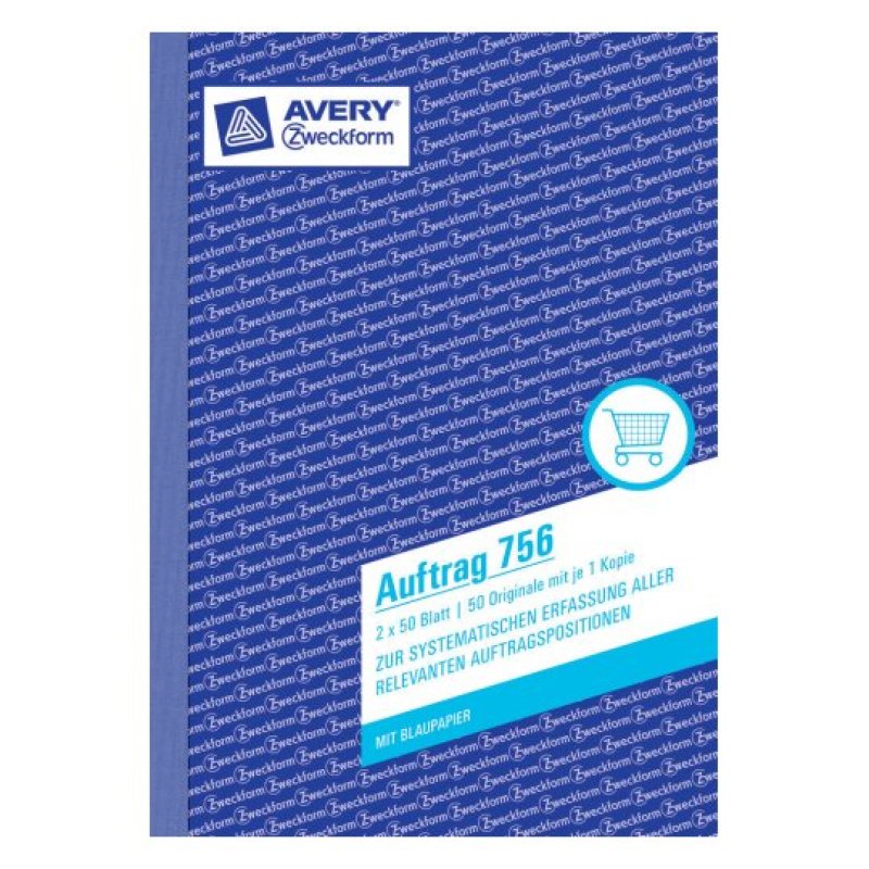 Avery 756 livre d'administration Bleu, Blanc