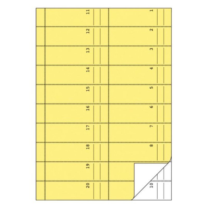 Avery 842 livre d'administration Bleu, Jaune