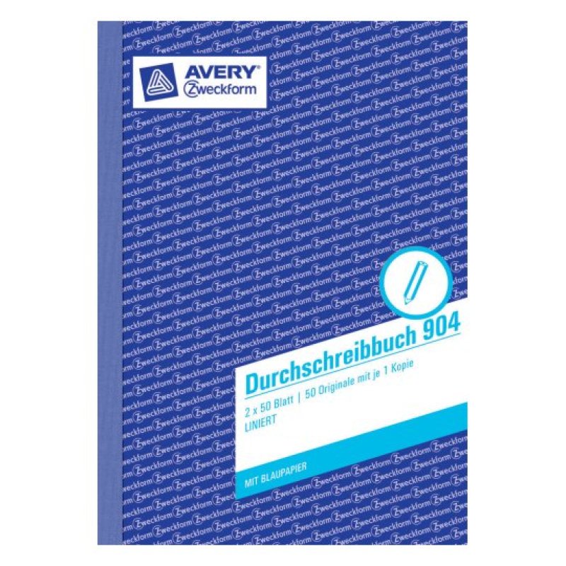 Avery 904 writing notebook A5 50 sheets Blue, White