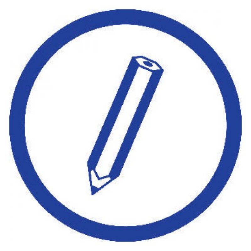 Avery 904 bloc-notes A5 50 feuilles Bleu, Blanc