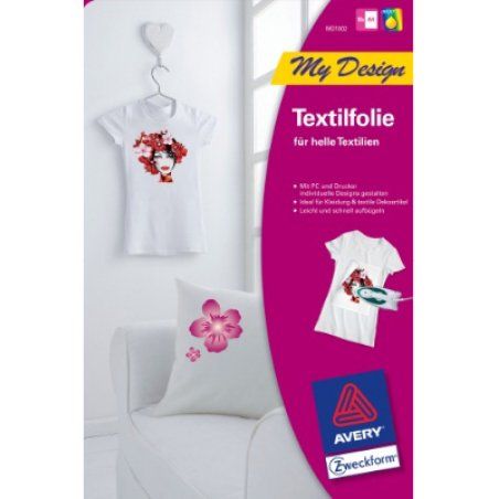 AVERY Zweckform My Design Film transfert pour T-Shirt, A4