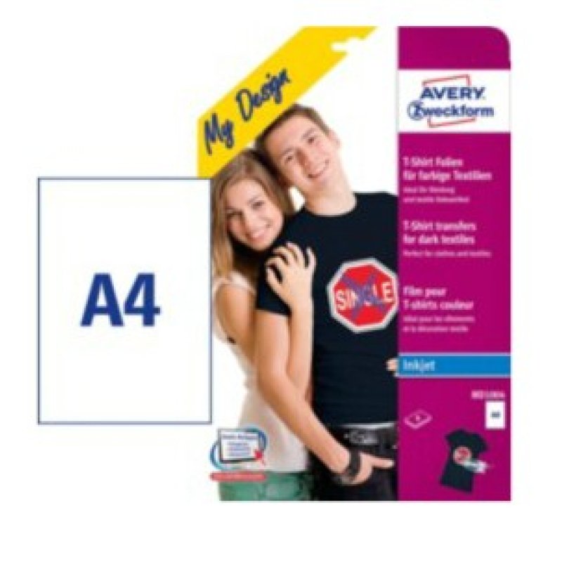 Avery MD1004 film d'impression Jet d'encre A4 (210×297 mm) Multicolore 8 feuilles