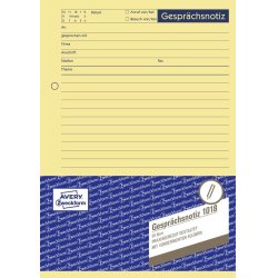 AVERY Zweckform Formularbuch "Gesprächsnotiz", A5, 50 Blatt