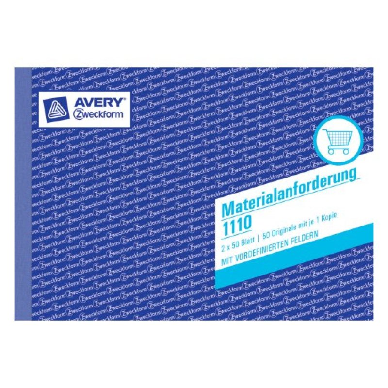 Avery 1110 administration book Blue, White