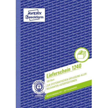 AVERY Zweckform Formularbuch "Lieferschein", RC, A5