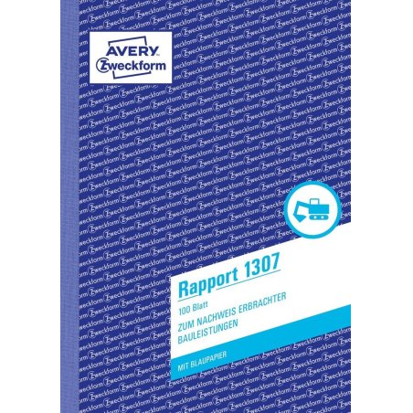 Avery 1307 accounting form/book A5 100 pages