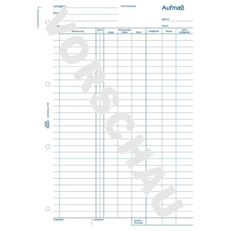 Avery 1318 formulaire et livre de comptabilité A4 100 pages