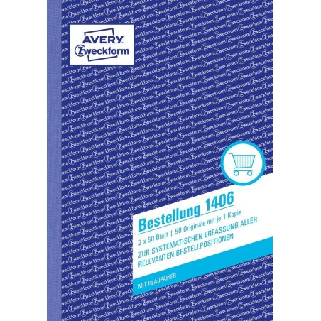 Avery 1406 formulaire et livre de comptabilité A5 50 pages