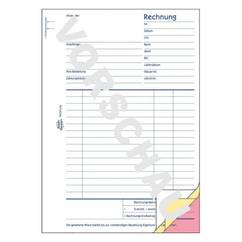 Avery 1731 business form