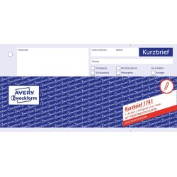 AVERY Zweckform Formularbuch "Kurzbrief", SD, 1/3 A4