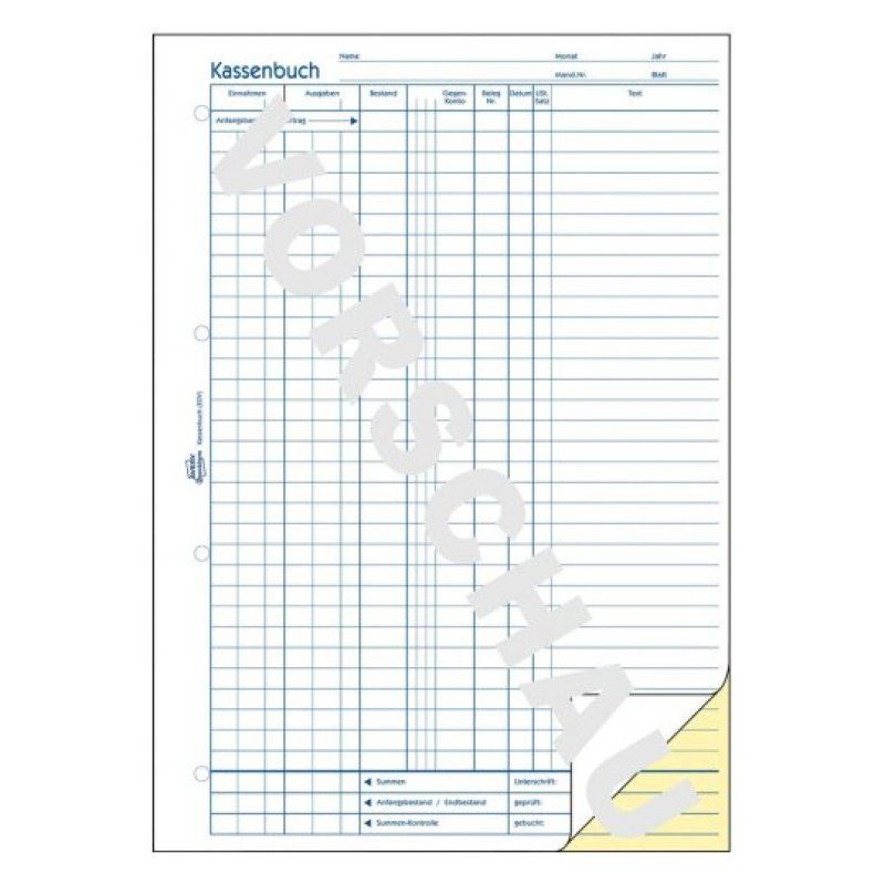 Avery 1756 accounting form/book A4 40 pages