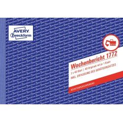 Avery 1772 formulaire et livre de comptabilité A5 40 pages