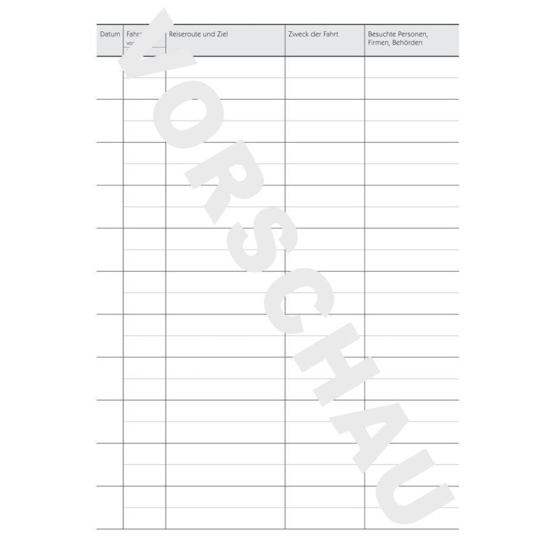 AVERY Zweckform Formularbuch "Hardcover" - Fahrtenbuch , A5