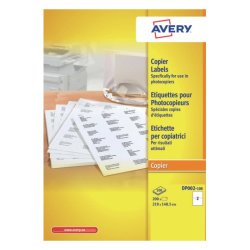 Avery DP002-100 printer label White Self-adhesive printer label