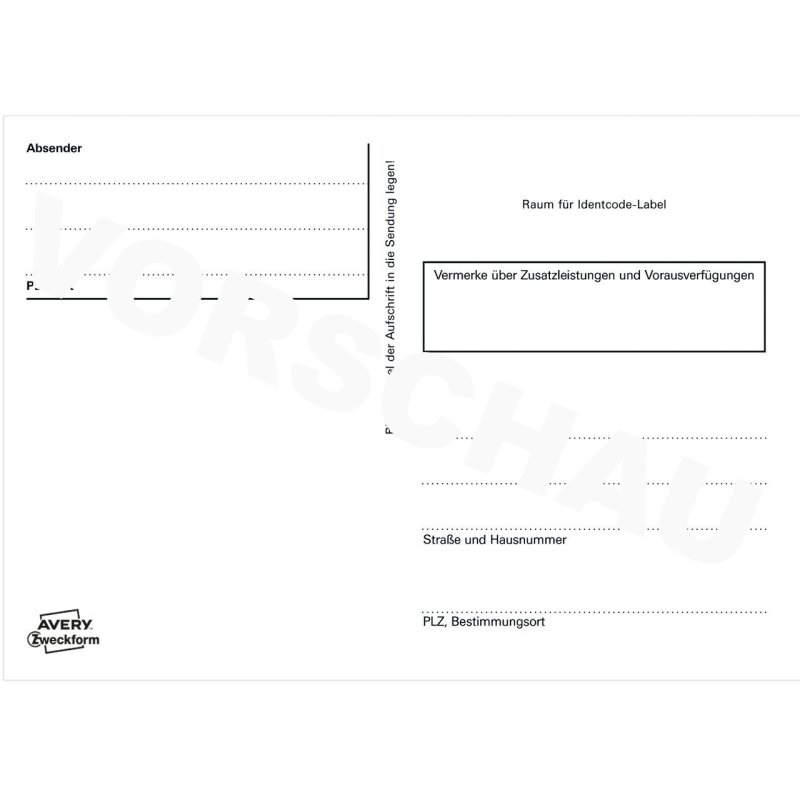 Avery 2824 self-adhesive label Rectangle White 100 pc(s)