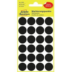 Avery 3003 self-adhesive label Round Permanent Black 96 pc(s)