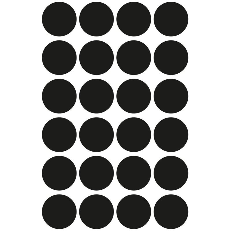 Avery 3003 self-adhesive label Round Permanent Black 96 pc(s)