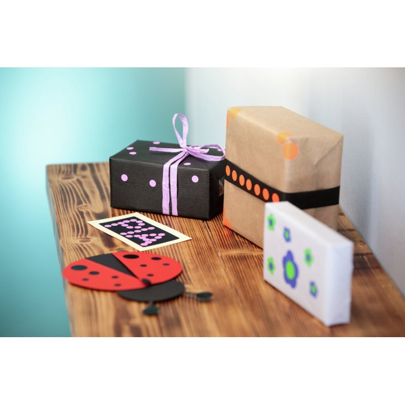 Avery 3003 étiquette auto-collante Rond Permanent Noir 96 pièce(s)