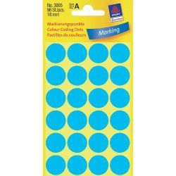 Avery Colour Coding Dots, Blue