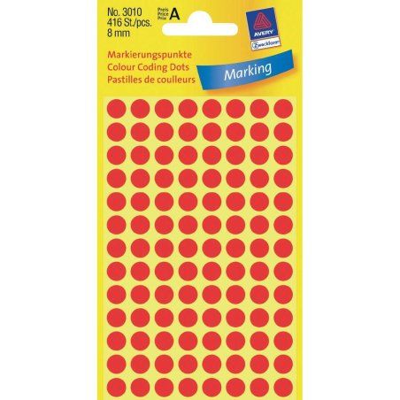 Avery Colour Coding Dots, Red