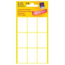 Avery Manual Labels, White, 38 x 24 mm